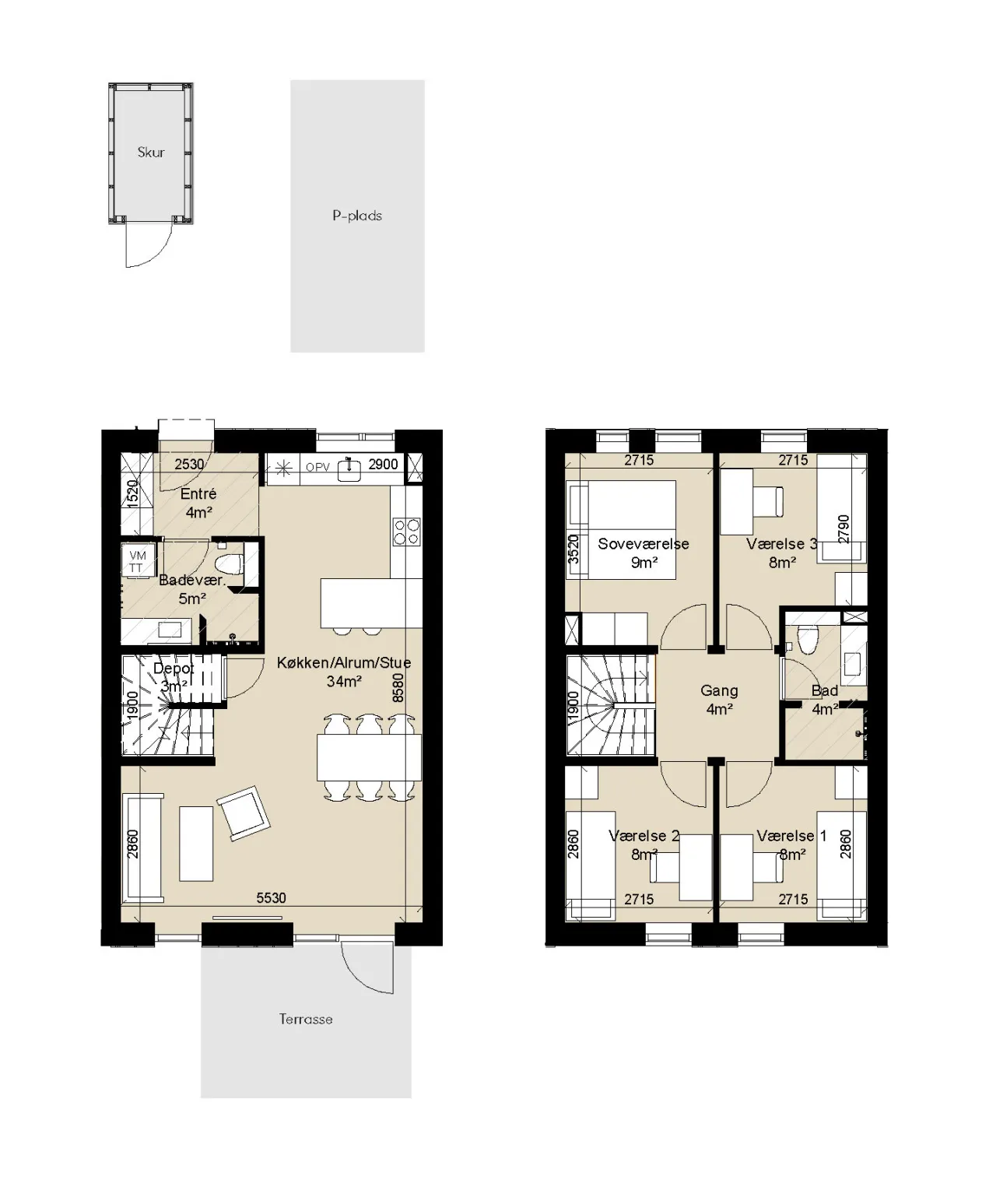 Rækkehus, Tornholms Ager 101, billede 1 af 2