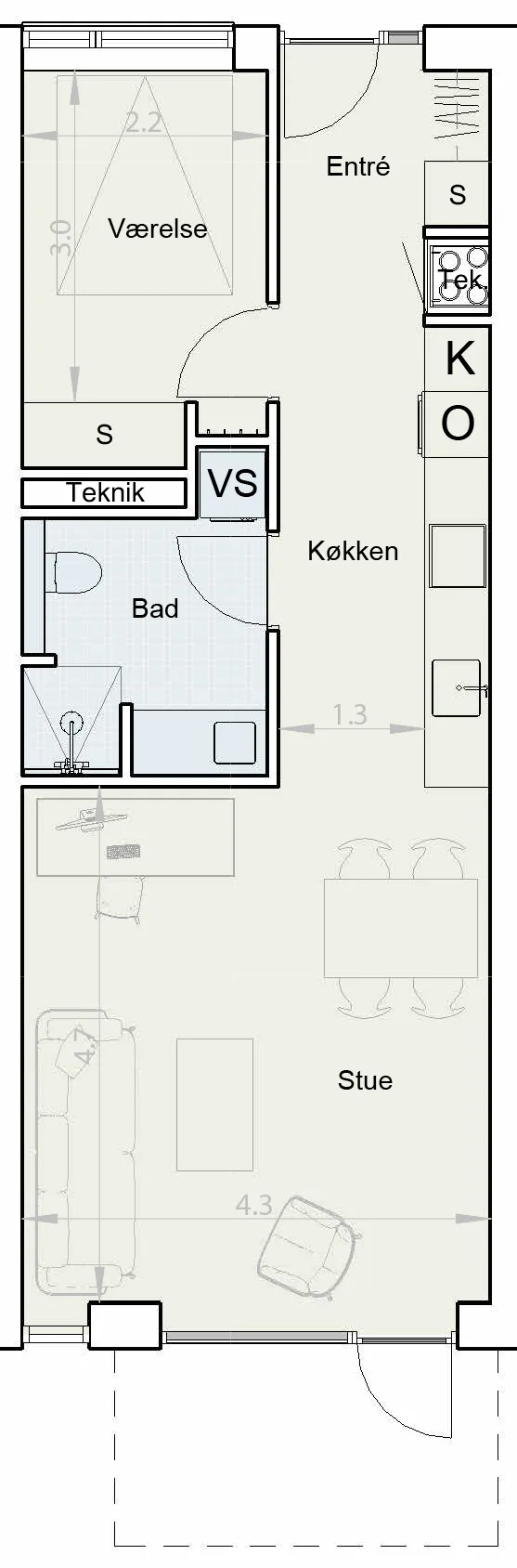 Lejlighed, Valdemarsgade 96, B2 Nr. 37, billede 5 af 5