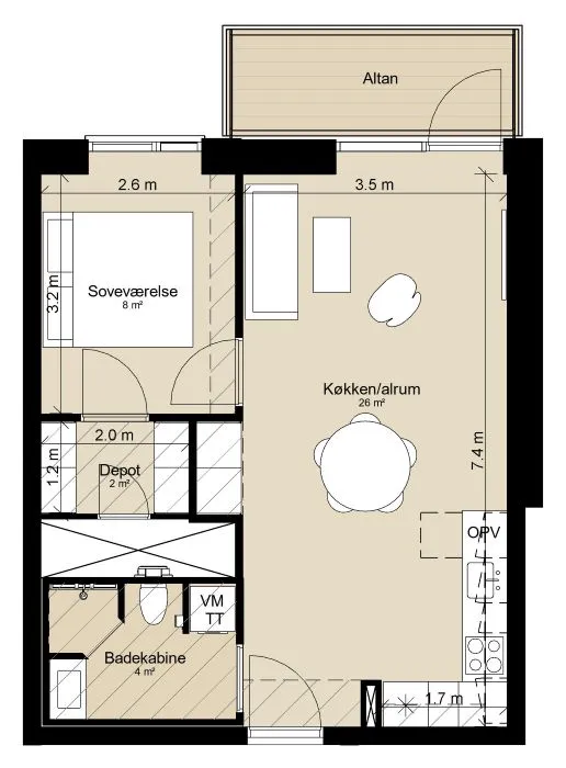 Lejlighed, Randøjevej 121, 2. sal, 6, billede 1 af 2